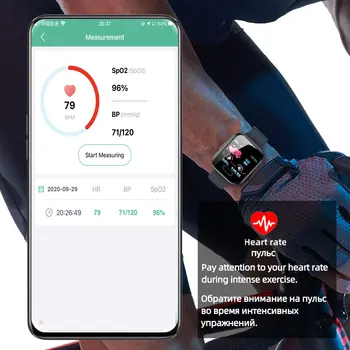 Elektroninių Žiūrėti vyriški Laikrodžiai Moterų Sporto Spalvų Ekraną, Bluetooth Kraujo Spaudimas, Širdies ritmo Monitorius Tinkamumo Apple 