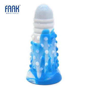 FAAK Didelis silikono butt plug spalvinga analinis dildo išangės masažas mažai siurbliai, skatinti suaugusiųjų sekso produktai sekso žaislai moterims vyras
