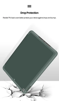 Fo r iPad 3 Oro 10.5 Atveju A2123/A2152/A2153/A2154 PU Odos Silikono Smart Cover iPad Pro 10.5 Atveju su Pieštukas Turėtojas