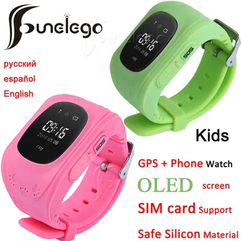 Funelego q50 Smart Žiūrėti Vaikams GPS Tracker Vaikams Nešiojami OLED Ekranas Su SIM Kortelės Lizdo mobiliojo Telefono Kūdikių Žiūrėti