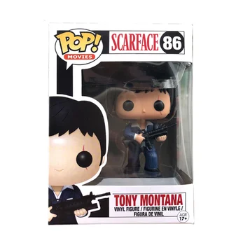 Funko POP Scarfac Tony Montana # 86 Vinilo figūrėlių Kolekcija Modelis Žaislai Vaikams Dovanų