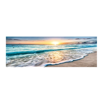 Gamtos Gold Beach Sunset Kraštovaizdžio Plakatai ir Spausdina Sienos Menas Nuotraukas, Tapybos Sienos Meno Kambarį Namų Dekoro (be Rėmelio)