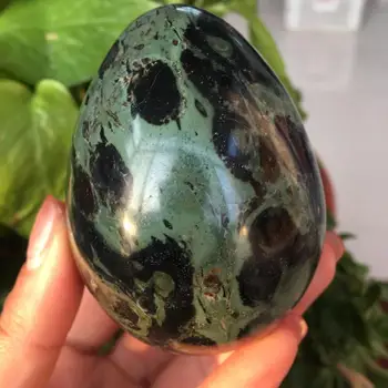 Gamtos Kambaba Jaspio akmuo kristalas kiaušinio formos akmenų 240-260