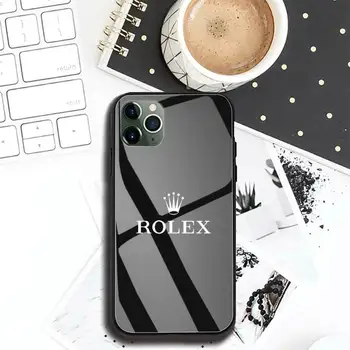 Garsaus Prekės ženklo Rolexs Telefono dėklas Stiklo Coque 