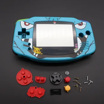 Geltona Sidabro spalvos Plastikinis Korpusas su Lukštais Odos Nintendo Gameboy Advance GBA Padengti