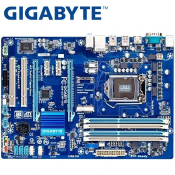 Gigabyte GA-Z77P-D3 originalus mainboard PC LGA1155 DDR3 USB3 plokštės.0 32GB Z77P-D3 Z77 Darbastalio Plokštė