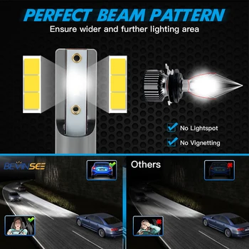 H7 LED Žibintų Lemputės, Žibintai Pritaikyti Laikiklį laikiklinė atrama, Skirta VW Jetta Passat Bora Tiguan AUDI A3 A4 A6 A4L A6L 6000k 12V