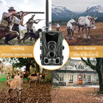 HC801LTE 4G Takas, Kamera, SMS, MMS elektroninis Paštas Medžioklės Camera 16MP 1080P 940nm IR LED Naktinio Matymo Laukinių Kamera 0.3 s Sukelti Foto Spąstus