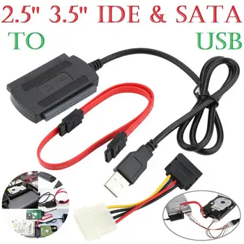 HIPERDEAL 2.5/3.5 SATA/IDE, USB 2.0 Adapteris Keitiklis, Laidas Standžiajame Diske / CD-DVD ROM 18May17 Lašas Laivas F