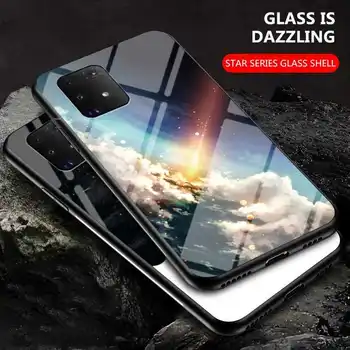 Joomer Žvaigždėtas Dangus Modelis Stiklo Atveju, Samsung Galaxy A41 A21 A01 A91 A81 A71 A51 5G A70e A20e A10e Telefono Padengti
