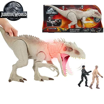 Juros periodo Pasaulio Tyrannosaurus Rex Dinozaurai Žaislai Indominus su Chomping Burną Žibintai ir Garsus Žaislų Vaikams Dovanų GCT95