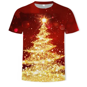 Kalėdų vyriški t-shirt 3d spausdinimo mados kalėdų Išvakarėse kostiumų karnavalas šalies drabužius T-marškinėliai vyrams, moterims, negabaritinių marškinėliai