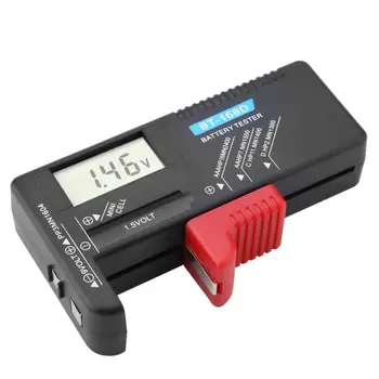 Karšto pardavimo BT-168D Baterijos Testeris Universaliųjų Skaitmeninių LCD AA/AAA/C/D/9V/1,5 V Mygtuką Cell Baterijos Volt Testeris
