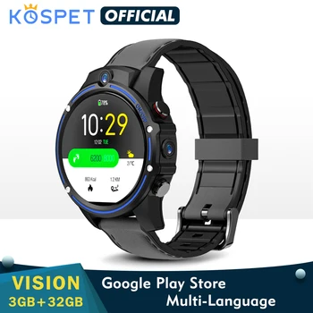 KOSPET Vizija 3GB 32GB Smart Watch Vyrų Dual Camera Sporto Fitneso 1.6