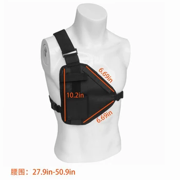 Krūtinės Krepšys Reguliuojamas Dirželis Patvarus Poliesterio Praktinių Lauko Nešiojami Sportas