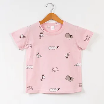 Kūdikių Berniukų, Mergaičių T Shirts Vatos Pagaliukai Tees Animacinių Filmų Vaikams Outwear Vaikų Drabužiai