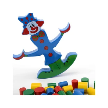Kūdikių Modelių Kūrimo Rinkinys, Klounas Balansas Medinis Žaidimas Žaislas Vaikams, Statyba Blokai Nušvitimą Švietimo Žaislai