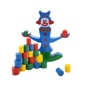 Kūdikių Modelių Kūrimo Rinkinys, Klounas Balansas Medinis Žaidimas Žaislas Vaikams, Statyba Blokai Nušvitimą Švietimo Žaislai