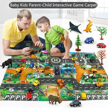 Kūdikių Nuskaitymo Žaisti Mat Eismo Kelių Vaikų, Kūdikių Grindų Žaislai Žaidimas Mygtukai Ne-Audiniai Kilimų Tėvų-vaikų Bendravimą іграшки