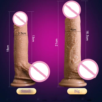 Kūnas Tikroviškas Dildo su siurbtuko Dirbtinės Varpos Dildo Vibratorius Suaugusiųjų Sekso Žaislai Moterims Masturbacija Modeliavimas Dildo