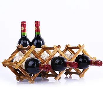 Kūrybos Medinės Vyno Butelio Laikikliai Praktinių Išardomi Kambarį Dekoratyvinis Kabineto Raudonas Vynas Ekranas Saugojimo, Laikymo Lentynos