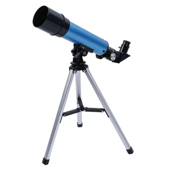 Lauko Astronominis Teleskopas Su Trikoju 90X Zoom Professional Monokuliariniai Kosmoso Spotting scope 360/ 50MM Vaikams, Žaislų, Dovanų