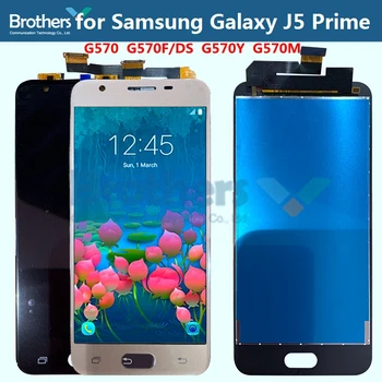 LCD Ekranas Samsung Galaxy J5 Premjero LCD Ekranas Jutiklinis Ekranas skaitmeninis keitiklis skirtas G570 G570F/DS G570F G570M LCD Asamblėjos Telefono Dalys