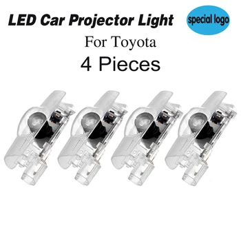 LED Automobilio Duris Sveiki atvykę Šviesos Logotipas Lazerinio Projektoriaus Lempa Mandagumo Vaiduoklis Šešėlis Luces Toyota Venza 