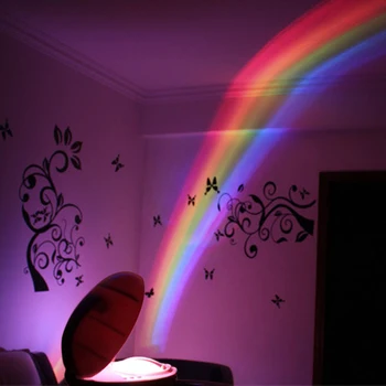 LED Rainbow Projekcija, Lempos, 3 Režimai projektorius Spalva Nakties Šviesos Stiliaus Kiaušinio Formos Stalo Lempa Vaikams, Miegamojo Namų Dekoro Dovana