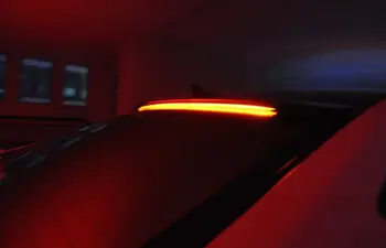LED Stogo Ilgai Paviršiaus spinduliuojančio Spoileris NKA Juoda Hyundai Elantra AVANTE MD 2011-m.