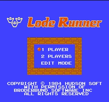Lode Runner Regione Nemokamas 60 Pin 8 bitų Žaidimas Kortelę Subor Žaidimo Žaidėjai