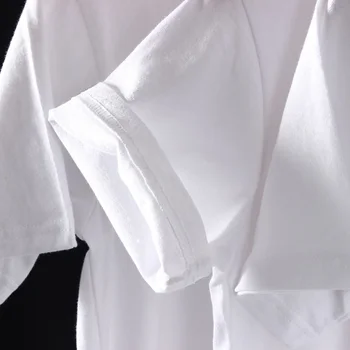 Madona Juoda ir Balta Meno Spausdinami Estetinį Stilių Moterų marškinėliai Plius Dydžio Baltos Medvilnės Tshirts Seksualus Viršūnes & Tees Harajuku