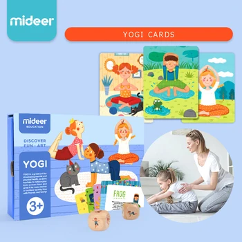 Mideer Šeimos Jogos Žaidimas Pažinimo Jogas Korteles kūdikių fitneso tėvų-vaikų interaktyvus nušvitimą žaidimo kortelės Žaislai
