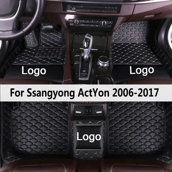 MIDOON odos Automobilio grindų kilimėliai ssangyong ActYon 2006 m. 2007 m. 2008 m. 2009 2010-2017 Custom auto pėdų Pagalvėlės automobilių kilimų dangtis