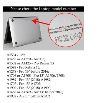Mielas Blizgučiai Dangtelis, skirtas Macbook Air 13 Atveju 2020 A2179 A2337 M1 Matte Nešiojamojo kompiuterio Dangtelis 
