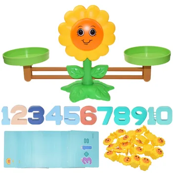Montessori Matematikos Žaislas Skaitmeninis Beždžionė Balansas Masto Švietimo Matematikos Saulėgrąžų Balansavimo Masto Numeris Stalo Žaidimas Vaikams, Kurie Mokosi Žaislai