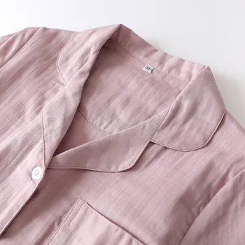 Moterų Pižamos Medvilnės, Trumpomis Rankovėmis, Moteriški Naktiniai Marškiniai, Pižamos Rinkiniai Šortai 2020 Metų Vasaros Japonijos Paprastas Kietas Sleepwear Homewear Pijamas
