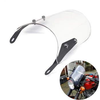 Motociklo priekinis žibintas Lauktuvės priekinio Stiklo, Priekinio stiklo Suderinama Triumph Bonneville 2001-2017,T100 2003-2017(Skaidrus)
