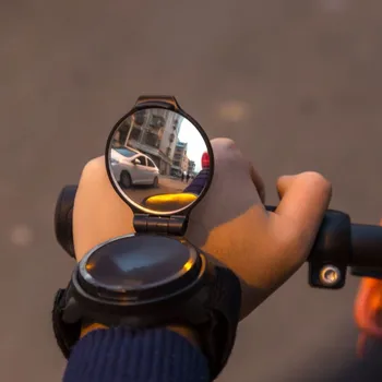 Motociklo Veidrodėlis Dviračių Atgal Veidrodis Dviračių 360 laipsnių Pasukti MTB Rankos Riešo Dirželis, Galinio vaizdo Dviračių Aksesuarai, Dviračio galinio vaizdo