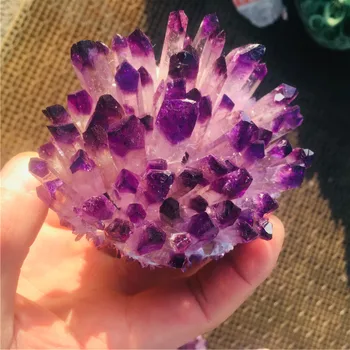Natūralių Kristalų Sankaupos Ametistas Pavyzdys Mineralinės Rūdos Violetinė Kvarco Reiki Healing Akmens Žaliava Kristalai Namuose