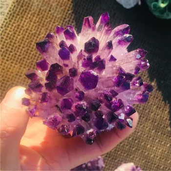 Natūralių Kristalų Sankaupos Ametistas Pavyzdys Mineralinės Rūdos Violetinė Kvarco Reiki Healing Akmens Žaliava Kristalai Namuose