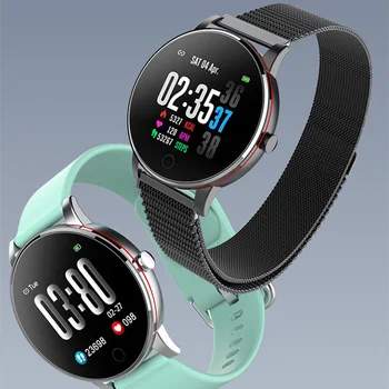Naujas 1.3 colių Moterų Smart Watch Vyrų Vandeniui Širdies ritmo Monitorius Kalorijų Smartwatch Moterų 