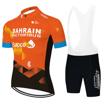 Naujas 2021 KOMANDA bahreine roupa de ciclismo Dviračių džersis 9D dviračių šortai kostiumas mens quick dry DVIRAČIŲ marškinėliai Maillot