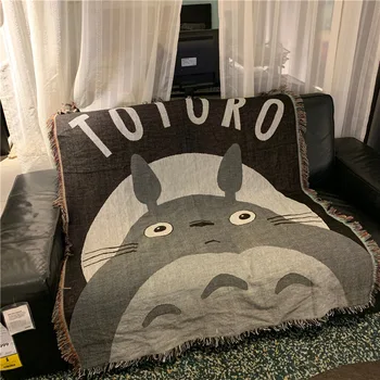 Naujas Anime Mano Kaimynas Totoro medvilne, Antklode Kilimėlis Vonios Rankšluostį Prigulti, sofos antklodė, Antklodės Vaikų Vaikai Dovanų 125x150cm Dropshipping