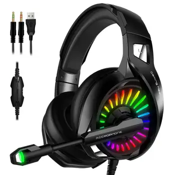 Naujas Over-ear Ausinės Laidinio Žaidimas Ausinės Žaidimų Ausinės Deep Bass Stereo Casque Su Mikrofonas PS4 Xbox Nešiojamas PC Gamer