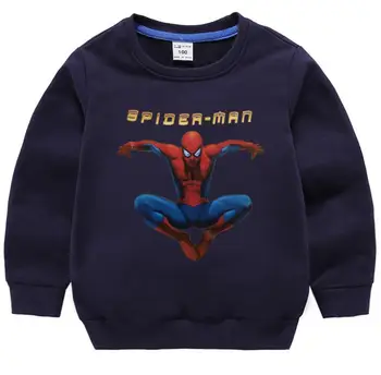 Naujas Spiderman Palaidinukė Vaikų Drabužiai ilgomis Rankovėmis Bamblys Rudenį Drabužių Medvilnės Baby Fall Drabužiai Vaikams