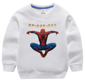 Naujas Spiderman Palaidinukė Vaikų Drabužiai ilgomis Rankovėmis Bamblys Rudenį Drabužių Medvilnės Baby Fall Drabužiai Vaikams