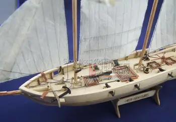 NIDALE modelis Nemokamas pristatymas Asamblėjos įspūdį Modelis rinkiniai Klasikinės medinės valties modelis Halcon1840 masto medinis modelis