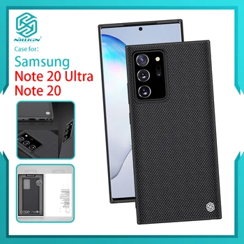 Nillkin Prabangūs Plastikiniai Atgal Paprastas Anti-knock Paprasto Visiškai suvynioti Atveju, Samsung Galaxy Note20Ultra Note20 Nailono PC