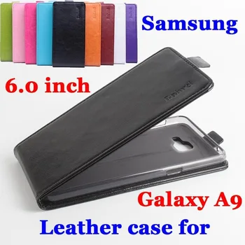 Odinis dėklas, Skirtas Samsung Galaxy A9 A9000 SM-A9000 Flip cover būsto Samsung Galaxy 9 / SM A 9000 Telefono atvejais apima Krepšiai